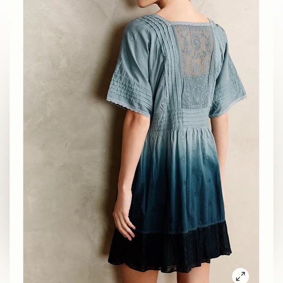 ANTHROPOLOGIE Holding Horses Ocean Dipped Tunic Dress - Picture 2 of 10